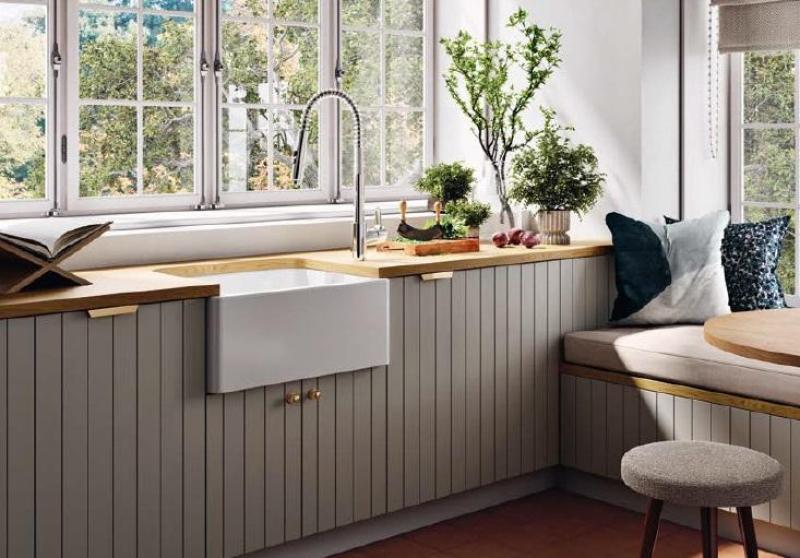 Ausmann Κεραμικός Νεροχύτης Haven Λευκός - Επιτραπέζιος, Υποκατασκευή και Ενδιάμεση Κατασκευή 595 x 455 mm 1208970513