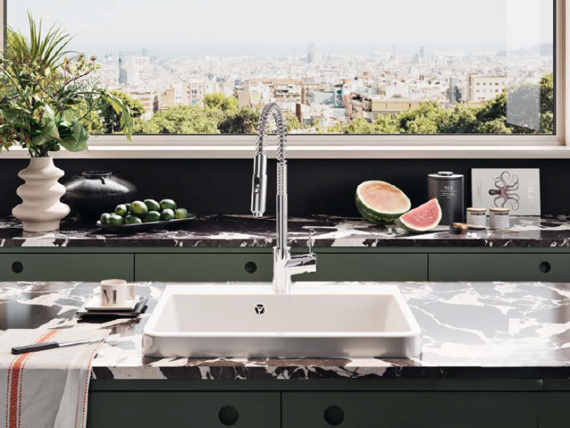 Ausmann Κεραμικός Νιπτήρας Frost Λευκός - Επιτραπέζιος 510 x 506 mm με οπή για βρύση 1208970516