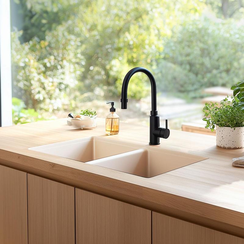 Ausmann Κεραμικός Νιπτήρας Mira Λευκός Διπλός Νιπτήρας - Υποκατασκευή και Ενδιάμεση Κατασκευή 890 x 456 mm 1208970549