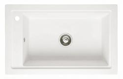 Graniteland Magra Γρανίτης Λευκός Νεροχύτης επιφάνειας 686 x 427 mm με τρύπα για βρύση και Πρίζα RVS 1208970614