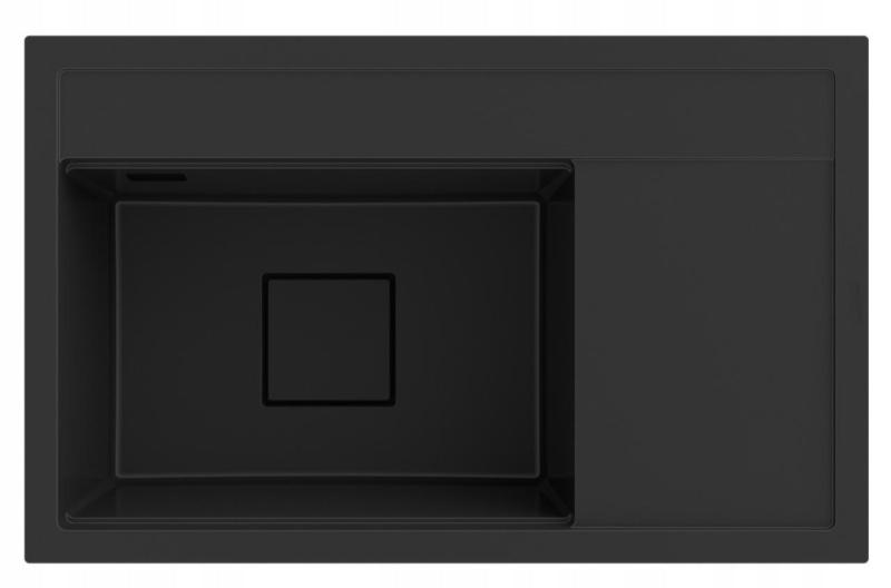 Graniteland Seta Μαύρος Νεροχύτης Γρανίτης επιφάνειας 80x50 εκ 1208970624