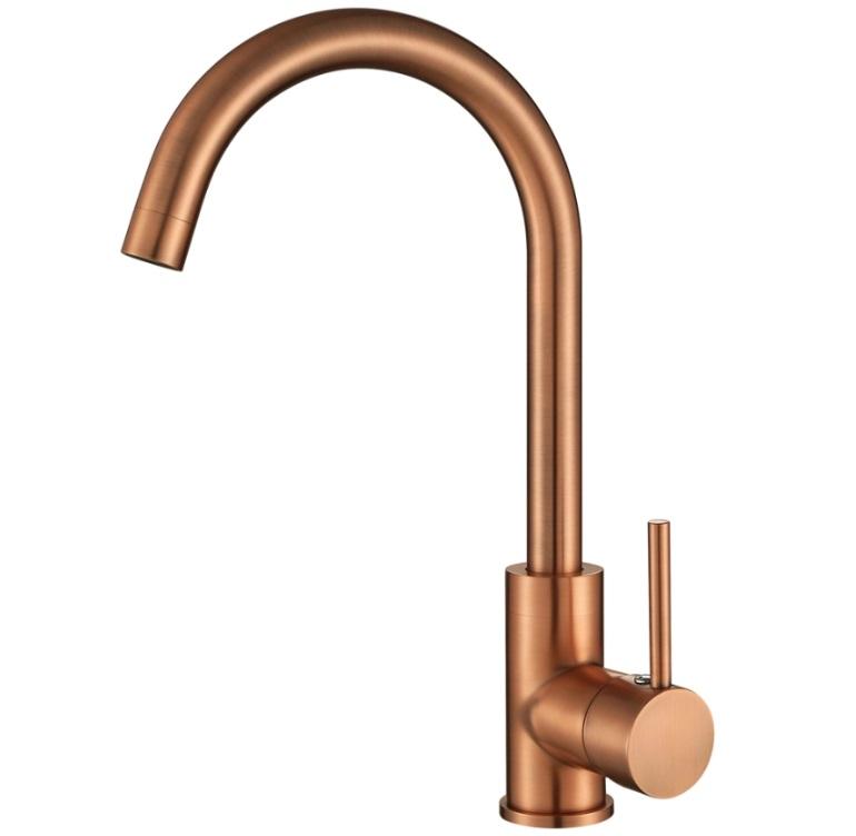 Ausmann Arvia χάλκινη βρύση κουζίνας PVD Copper με περιστρεφόμενη ροή 1208970639