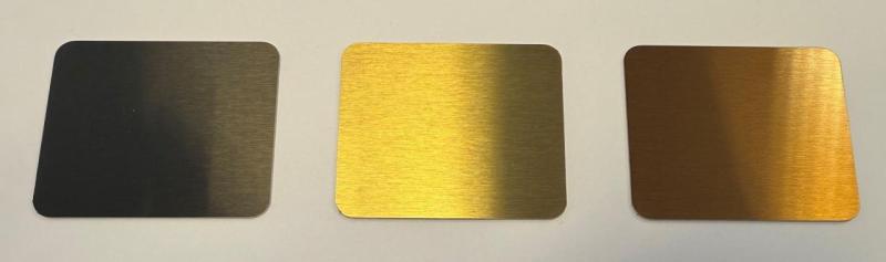 Pure.Sink PVD δείγμα χρώματος από ανοξείδωτο ατσάλι βουρτσισμένο χρυσό 1208970650