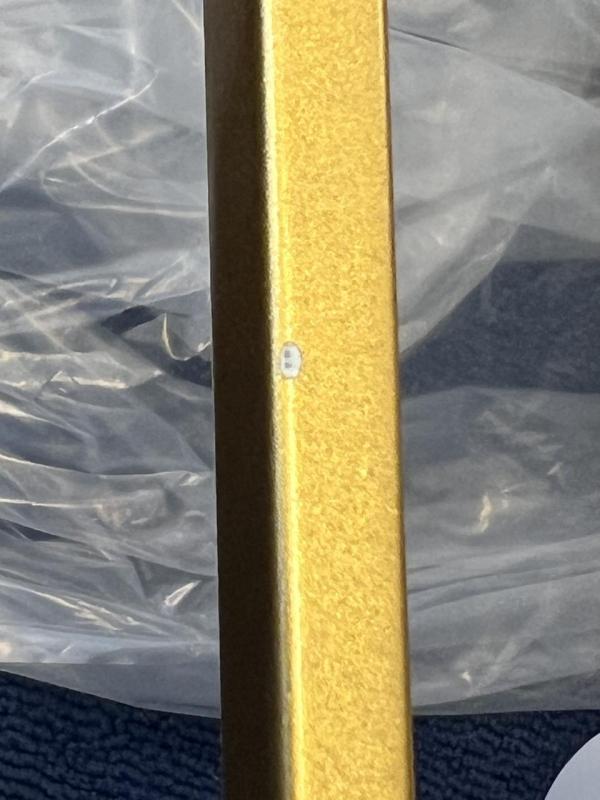 OUTLET Πλαίσιο Προσβεβλημένο Διακόσμηση Κρεμαστό φωτιστικό Avelin με χρυσό ορθογώνιο πλαίσιο πλάτους 80 εκατοστά 2287