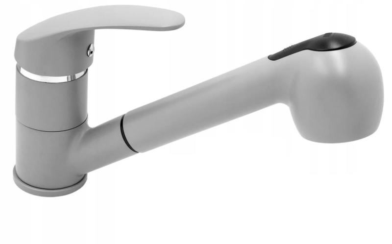 Graniteland Rhea Κουζινομπρίζο Γκρι με Αποσπώμενη Έξοδο και Διπλή Λειτουργία Ντους στο Χέρι 1208970656