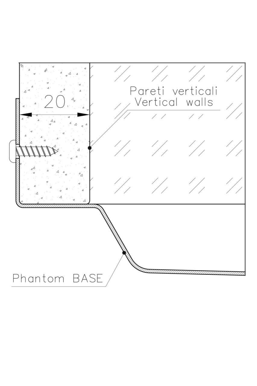 Foster Phantom Base RVS Πλάκα Εργασίας Νεροχύτης 50x40cm για Ενσωμάτωση σε Κεραμικό φυσικό πέτρινο και Solidsurface πάχος 20mm 1208970717
