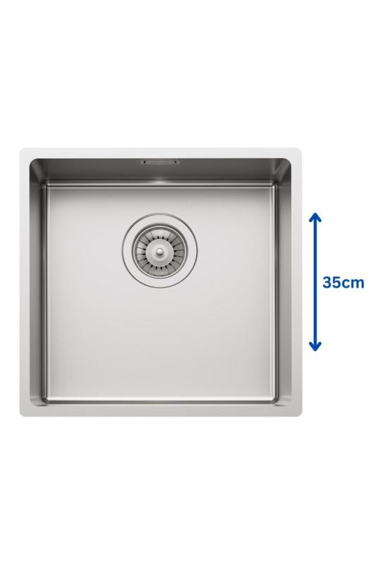 Φόστερ L35 Ειδικός 35cm μακρύς ανοξείδωτος νεροχύτης 365 x 350 mm εντοιχισμένος 1208970722