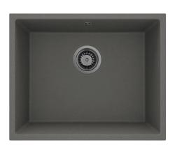 GraniteMy Universal Γρανίτης Γκρι, σκούρο Νεροχύτης 50x40 εκ. Επιφάνεια, Υποδομή και Επίπεδη Ενσωμάτωση με Gun metal Βύσμα 1208970754