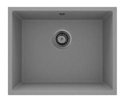 GraniteMy Universal Νεροχύτης από Γκρί Γρανίτη 50x40 εκ. Επιφανειακή, Υποδομή και Επίπεδη Ενσωμάτωση με Μεταλλικό Φίλτρο Gun metal 1208970758