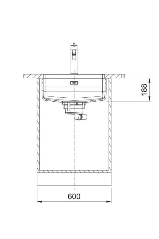 Franke Maris Quiet MQX 110.50 RVS Νεροχύτης 50x40 εκ. Υποκατασκευή 122.0694.477