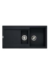 Franke Maris MRG 651 Fragranite Ματ Μαύρο 1,5 Νεροχύτης 97 x 50 cm Επιφάνεια με Περιοχή Στράγγισης 114.0628.993