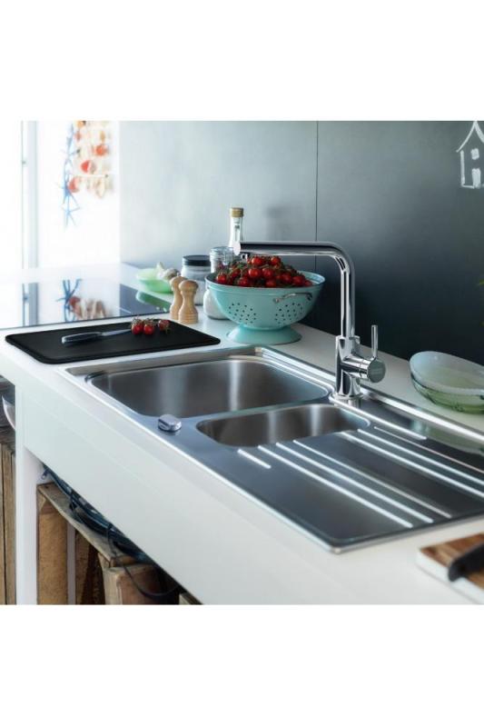 Μπαταρία κουζίνας Franke Lina L με περιστρεφόμενο χωνί Χρώμιο 115.0693.230