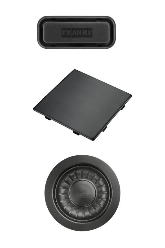 Franke Kubus 2.0 σετ χρώματος Σετ αποχέτευσης Gun Metal 1208970828