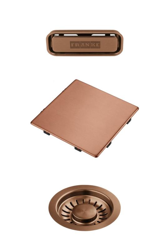 Franke Kubus 2.0 σετ χρωμάτων Σετ αποχέτευσης Χάλκινο 1208970832