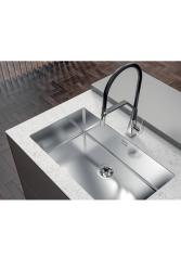 Foster Phantom Slimline RVS Νεροχύτης 71x40cm Υποκατασκευή για κεραμικές επιφάνειες εργασίας 1208971121