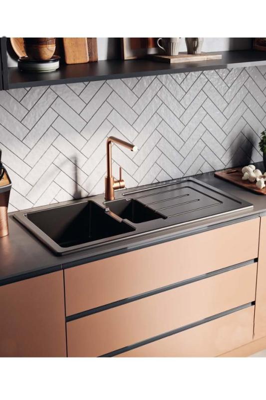 Ausmann Ceramic Sylva 1,5 Κεραμικός Λευκός Νεροχύτης με Στραγγιστήρα 1000 x 500 mm 1208971126