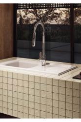 Ausmann Ceramic Crest Κεραμικό Λευκό Νεροχύτης με Στραγγιστήρα 850 x 500 mm 1208971130