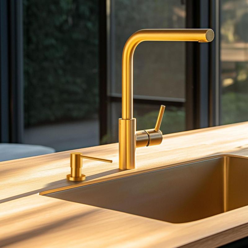 Ausmann Lirio Εντοιχιζόμενη Διανομέας Σαπουνιού Χρυσός επαναγεμίζεται από πάνω 1208971199