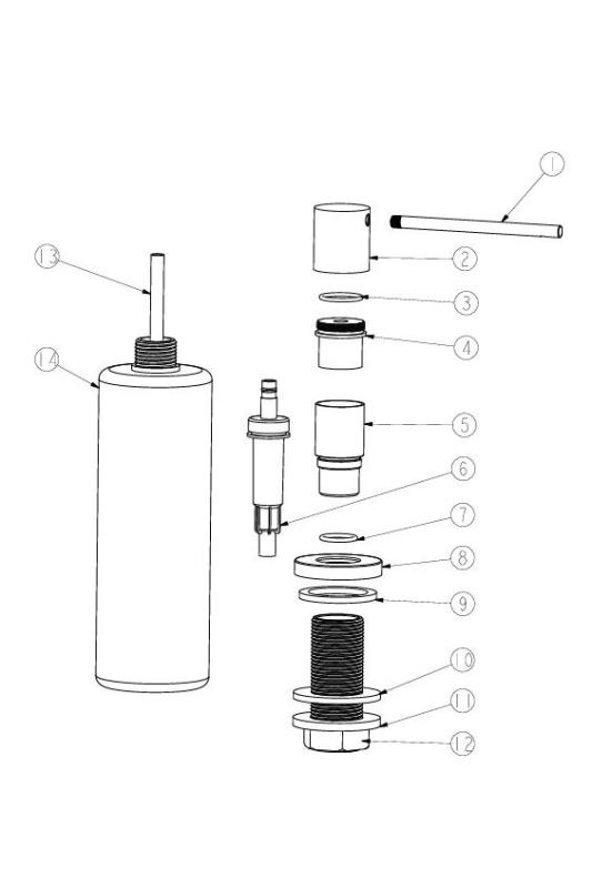Ausmann Lirio Εντοιχιζόμενη Δοσομετρητής Σαπουνιού Χαλκός από πάνω αναπληρώσιμος 1208971200