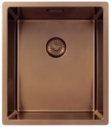 Pure.Sink Exclusivo Χάλκινο νεροχύτης 34x40 εκ 10mm ακτίνα εντοιχισμένη, επίπεδη και επικαθήμενη PEX3440-62