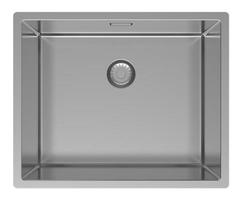 Pure.Sink Exclusivo RVS νεροχύτης 50x40 εκ 10mm ακτίνα υποδομή, επίπεδη κατασκευή και επικατασκευή PEX5040-02