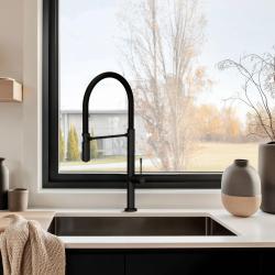 Pure.Sink Exclusivo Gun metal νεροχύτης 50x40 εκ. 10mm ακτίνα υποκατασκευή, επίπεδη κατασκευή και επικατασκευή PEX5040-61