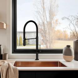 Pure.Sink Exclusivo Χάλκινος νεροχύτης 50x40 εκ 10mm ακτίνα εντοιχισμένος, επίπεδη κατασκευή και επικάθηση PEX5040-62