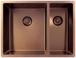 Pure.Sink Exclusivo Χάλκινο 1,5 ημι-νιπτήρα 34+18 εκατοστά 10mm ακτίνα PEX341840-62
