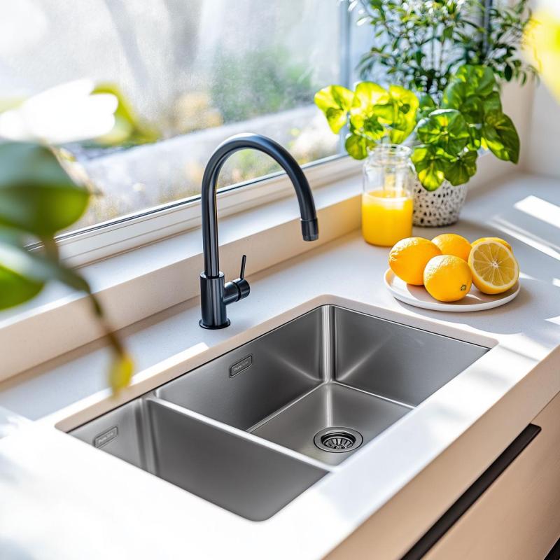 Pure.Sink Exclusivo RVS 1,5 άλλο ένα μισό νεροχύτη 18+34 εκ. 10mm ακτίνα PEX183440-02