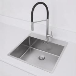 Pure.Sink Exclusivo RVS νεροχύτης 54x52cm Tapwing με τρύπα για βρύση ακτίνα 10mm PEX5040T-02