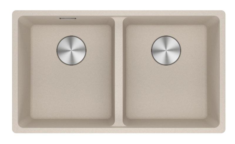Franke Maris MRG 120-35-35 Fragranite Coffee cream διπλή νεροχύτης επιτραπέζιας τοποθέτησης 125.0725.661