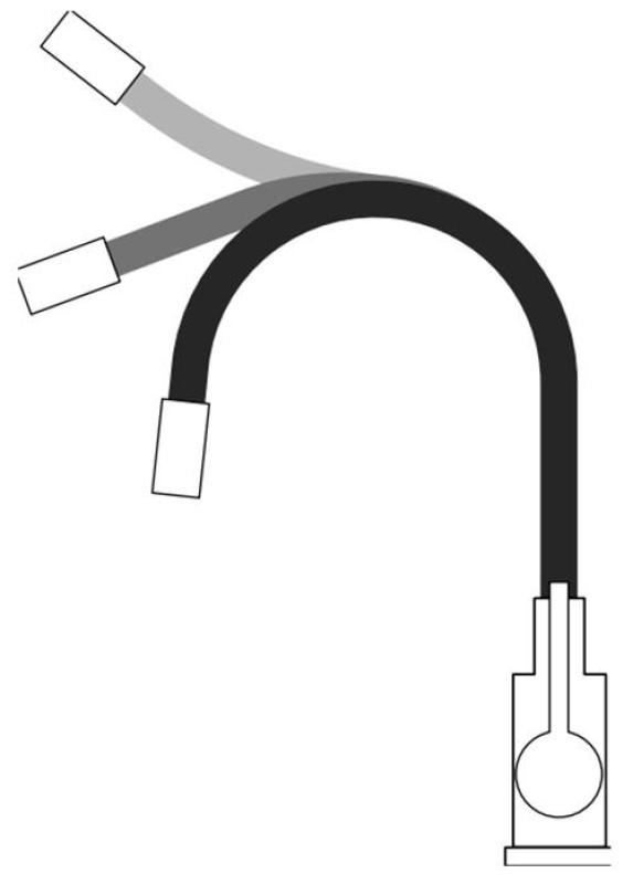 Μπαταρία κουζίνας Quadri Bristol χρυσή με ευέλικτο λευκό στόμιο 1208971408
