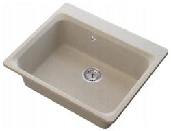 Graniteland Vastone Γρανιτένια Νεροχύτη 619x522 mm Μπεζ Επιφάνειας με Τρύπα για Βρύση και Πρίζα από Ανοξείδωτο Ατσάλι 1208971444