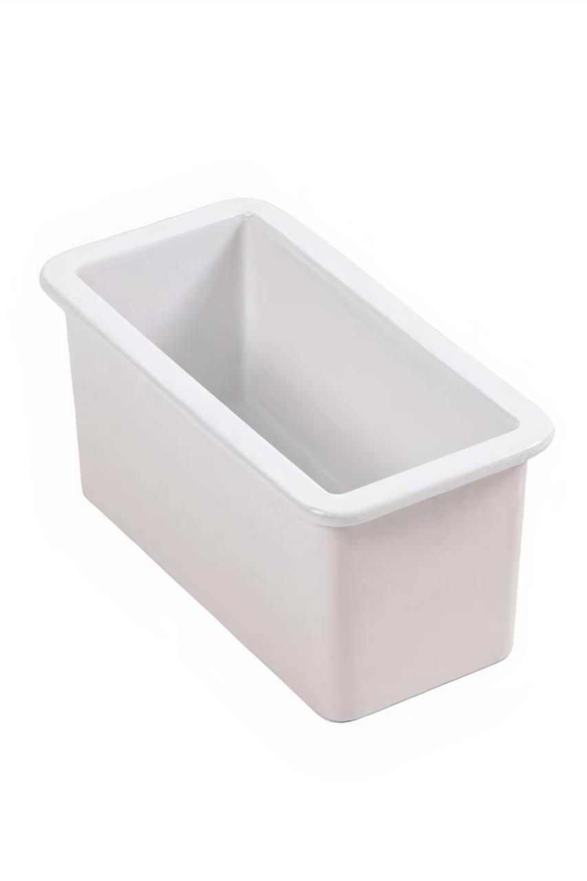 Ausmann Ceramic Ember Κεραμικό Λευκό Ημικύκλιο Νιπτήρα Επιφάνειας και Εντοιχισμένο 174 x 400 mm με Μαύρο Πώμα 1208971504
