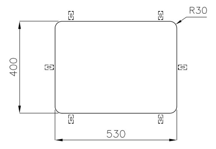 Foster Κάτω από τον ανοξείδωτο νεροχύτη 53 x 40 cm Υποκατασκευή 1208971523