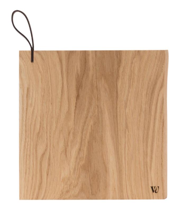 Woodsea Chop-Chop Oak S - Ξύλινη Σανίδα Κοπής Βελανιδιάς 25x24cm με δερμάτινη λαβή 1208971539