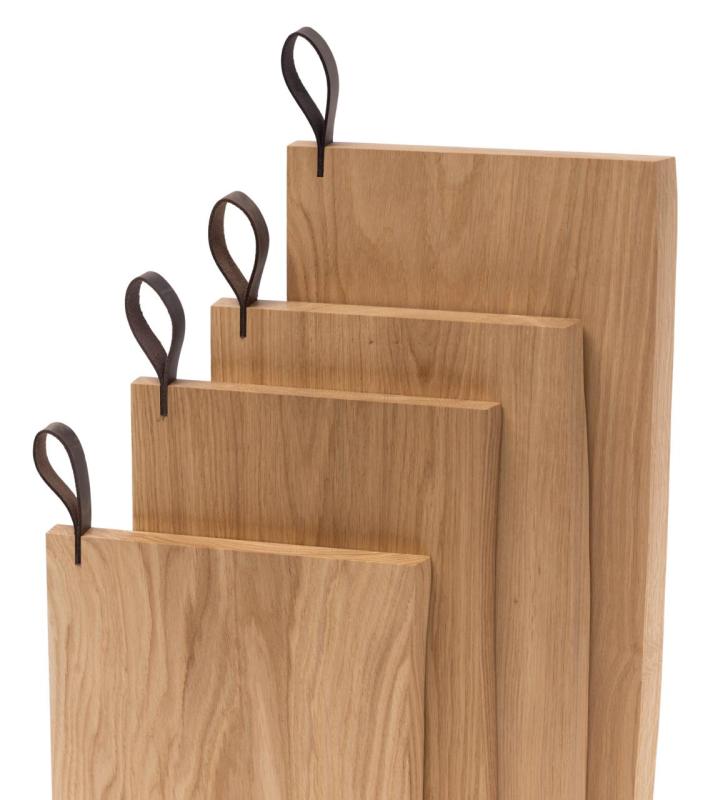 Woodsea Chop-Chop Oak XL - Ξύλινη Κοπής Πίνακας Δρυς 50x24cm με δερμάτινη λαβή 1208971542