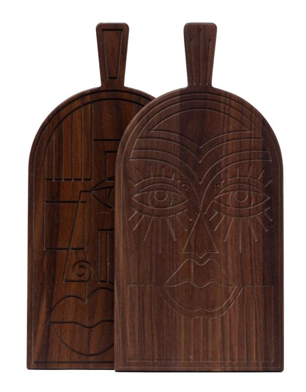 Woodsea Mask Walnut - Μάσκα από καρυδιά ξύλο πίνακας κοπής και σερβιρίσματος 38x19 cm 1208971561