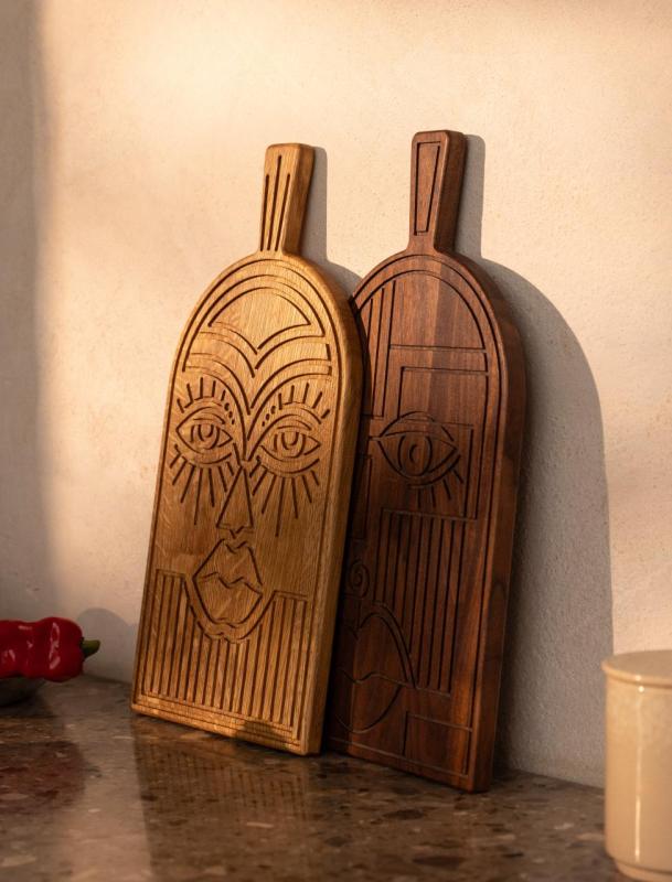 Woodsea Mask Walnut - Μάσκα από καρυδιά ξύλο πίνακας κοπής και σερβιρίσματος 38x19 cm 1208971561