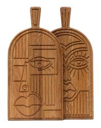Woodsea Mask Oak- Μάσκα από δρυόξυλο ξύσει και σερβιρίστε πλάκα 38x19 εκ 1208971562