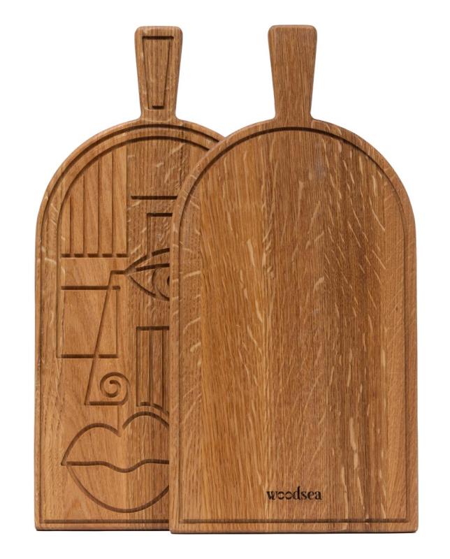 Woodsea Mask Oak- Μάσκα από δρυόξυλο ξύσει και σερβιρίστε πλάκα 38x19 εκ 1208971562