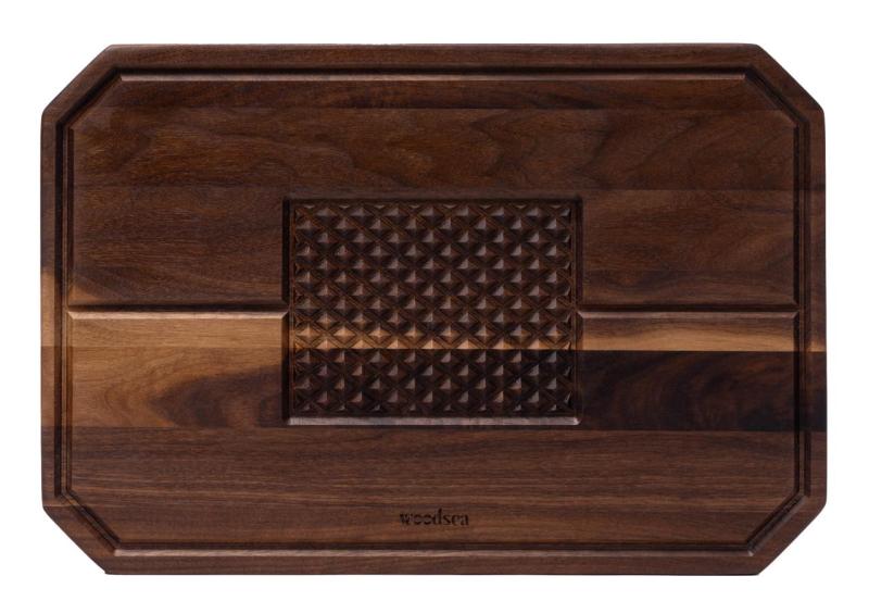 Woodsea Castle Steak - Σερβιτόριο και κοπής μπριζόλας από καρυδιά 45x30 εκ 1208971569