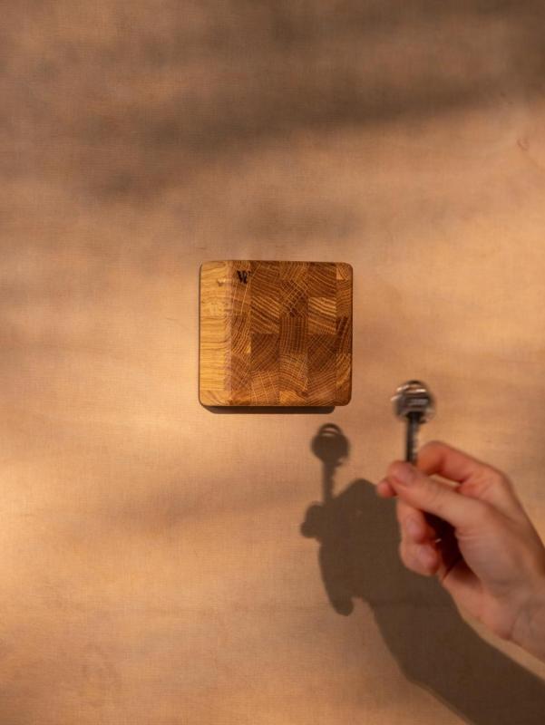 Woodsea End Grain Oak - Κρεμάστρα κλειδιών από δρυ οξιάς 9x9 εκ 1208971600