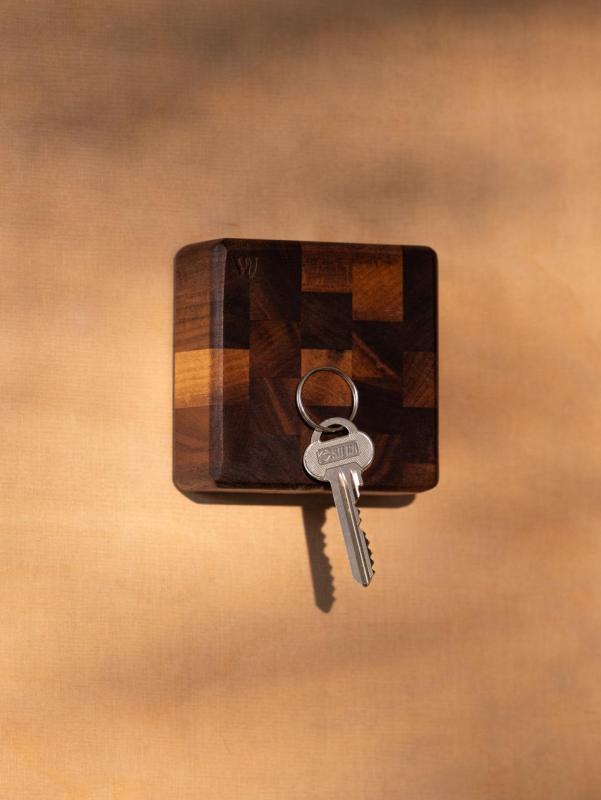 Woodsea End Grain Walnut - Κρεμάστρα Κλειδιών από Καρυδιά 9x9 cm 1208971601