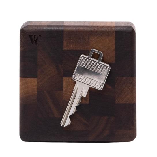 Woodsea End Grain Walnut - Κρεμάστρα Κλειδιών από Καρυδιά 9x9 cm 1208971601
