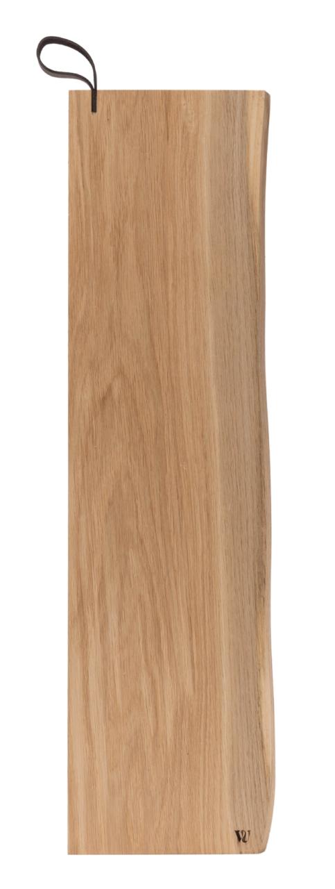 Woodsea Serving L - Ξύλινη σερβιρίσματος από δρύινο ξύλο 70x17 εκ. με δερμάτινη λαβή 1208971616