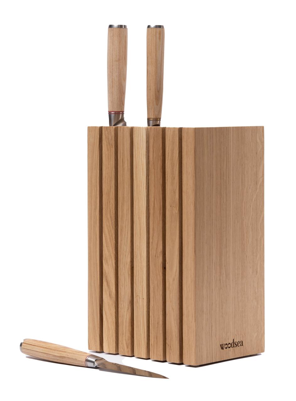 Woodsea Block Oak S - Επιφάνεια ξύλου δρυός για αποθήκευση μαχαιριών 13x8 εκ 1208971617