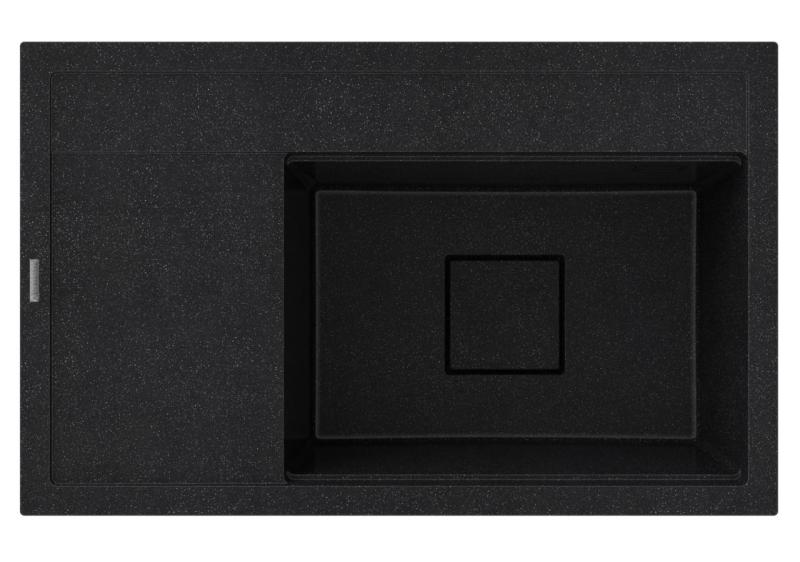 Graniteland Seta Γρανίτης μαύρος αρδουίνος Σκληρό πέτρωμα Επιφάνεια νεροχύτη 80x50 εκ 1208971619