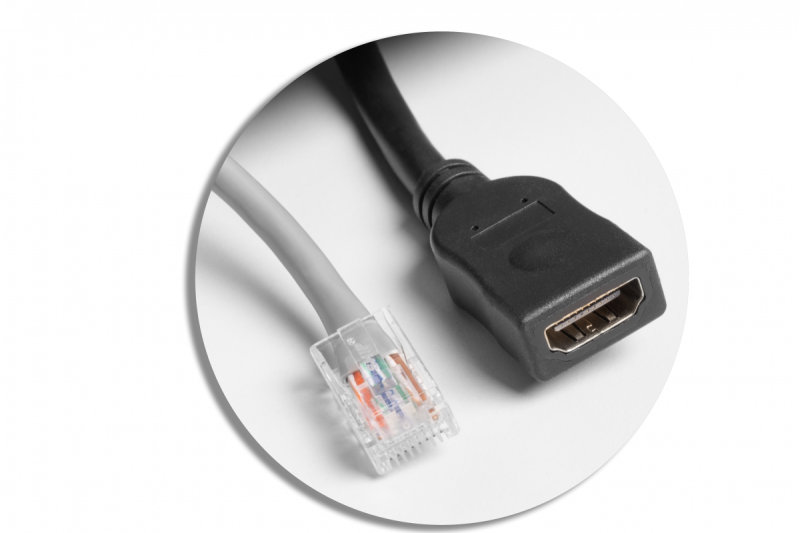 Πρίζα επίπλων MULTISOFT, 2xSHUKO, USB A+C, RJ45, HDMI, καλώδιο 1.5 μ., λευκό
