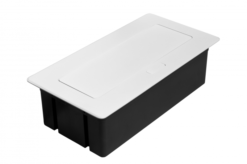 Πρίζα επίπλων MULTISOFT 2x Πρίζα με Γείωση, USB A+C, RJ45, HDMI, Καλώδιο Ρεύματος με Βύσμα, Λευκό